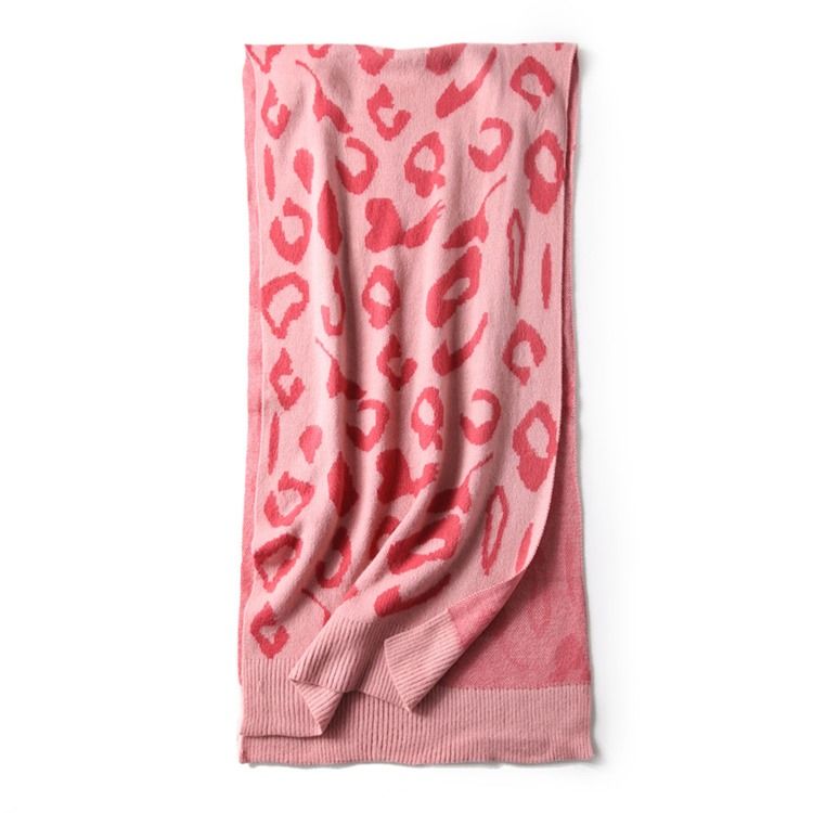 Leopardmönstrad Vinterscarf