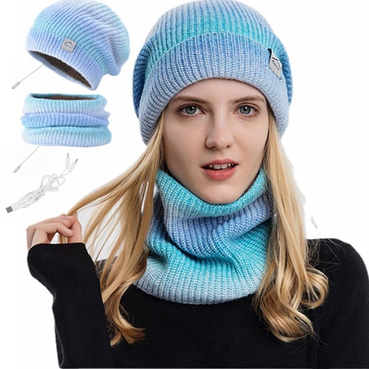Loop Woolen Garn Gradient Scarves