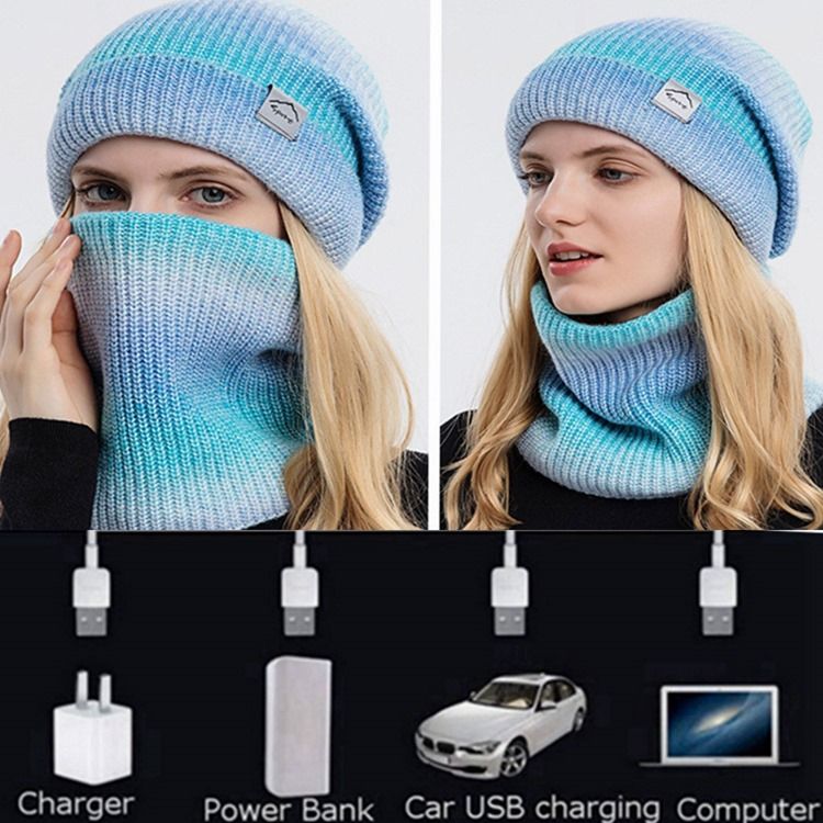 Loop Woolen Garn Gradient Scarves