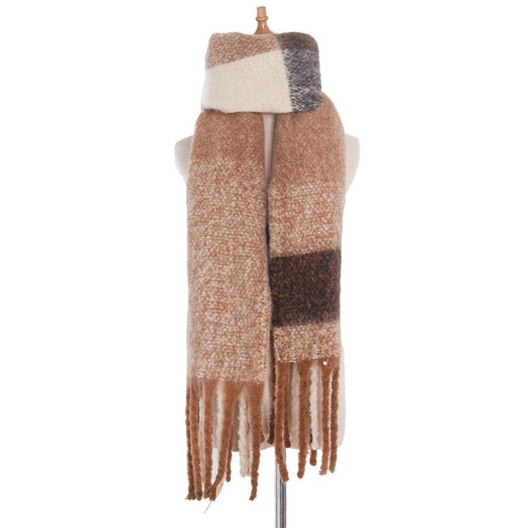 Patchwork Casual Pläd Eleganta Sjalar För Kvinnor