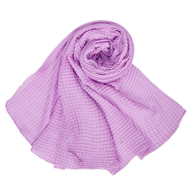 Ren Färg Mode Vanlig Scarf