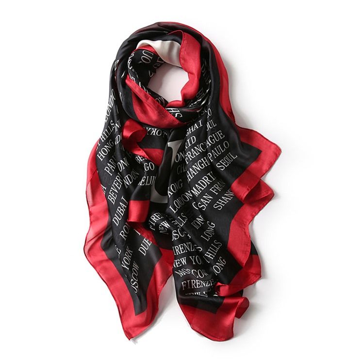 Scarf Polyester Letter Scarf