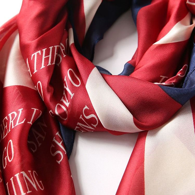Scarf Polyester Letter Scarf