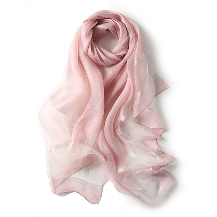 Silver Wire Silk Scarf Scarf