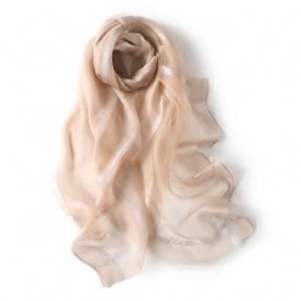 Silver Wire Silk Scarf Scarf