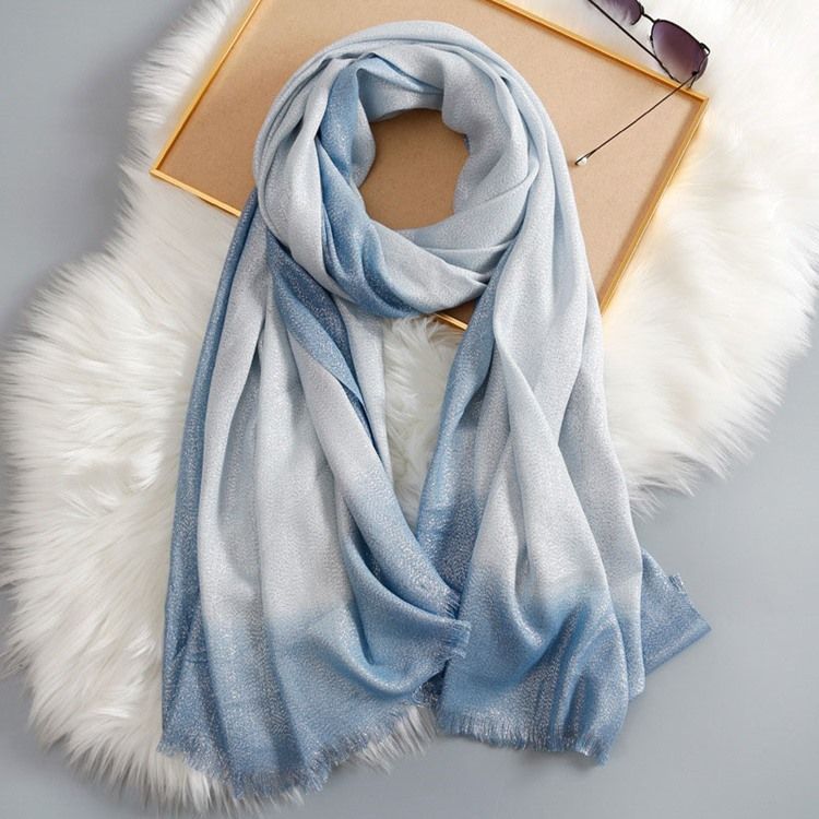 Sjal Rough Selvedge Gradient Scarf
