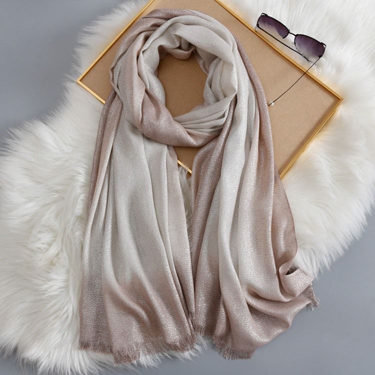 Sjal Rough Selvedge Gradient Scarf