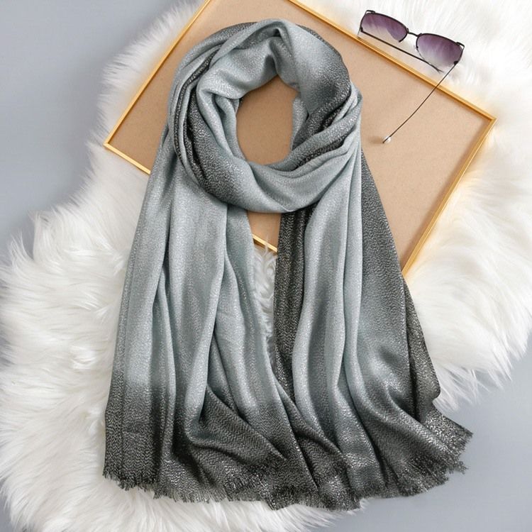 Sjal Rough Selvedge Gradient Scarf