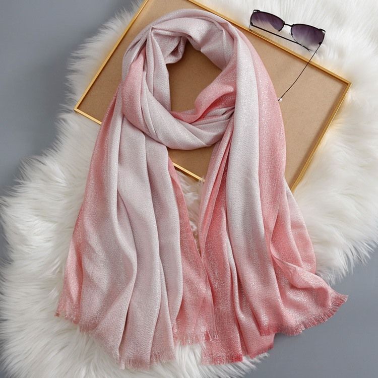 Sjal Rough Selvedge Gradient Scarf