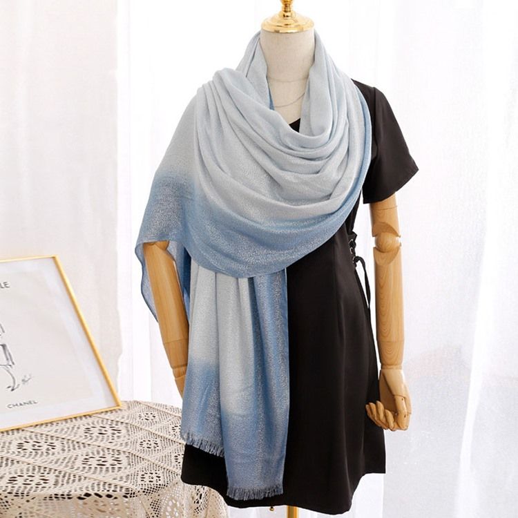 Sjal Rough Selvedge Gradient Scarf