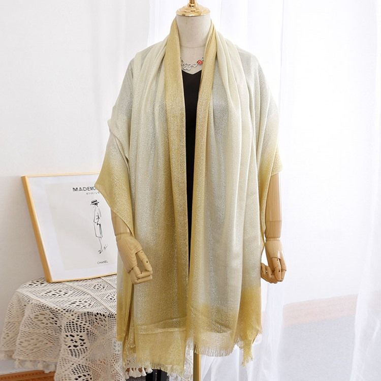 Sjal Rough Selvedge Gradient Scarf