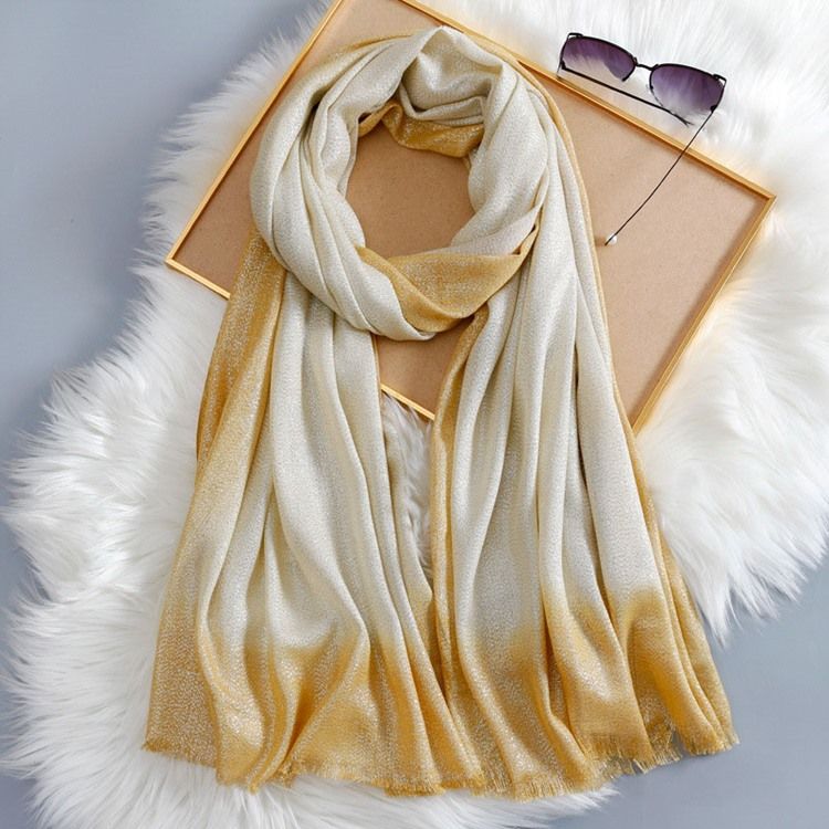 Sjal Rough Selvedge Gradient Scarf