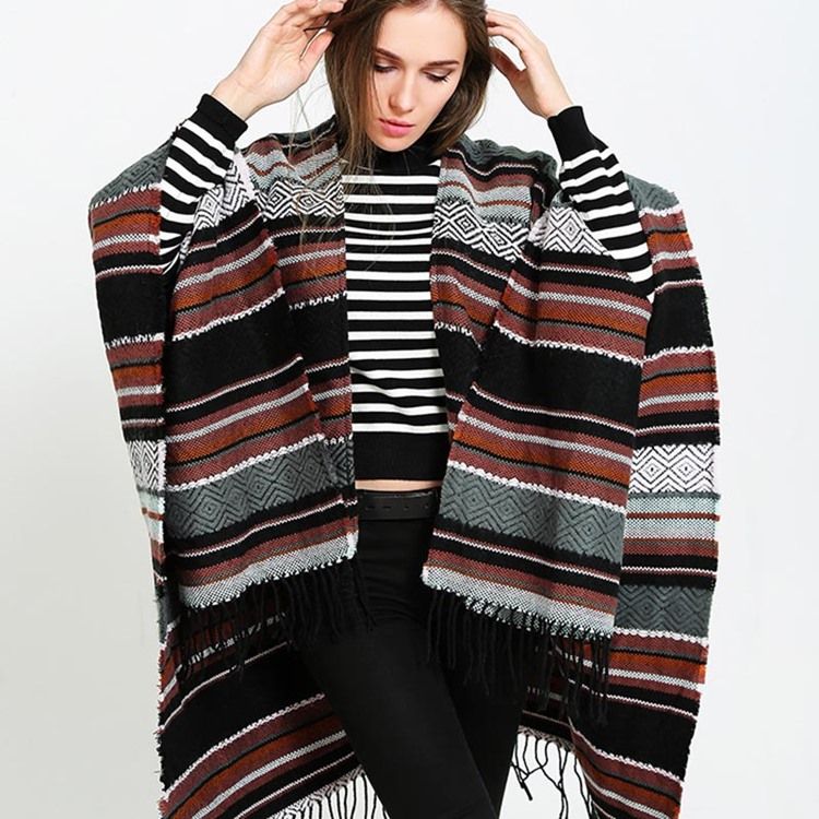 Sjal Tofs Stripe Scarves