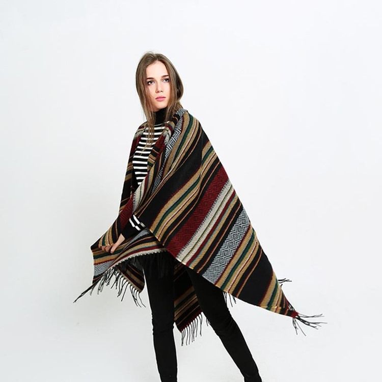 Sjal Tofs Stripe Scarves