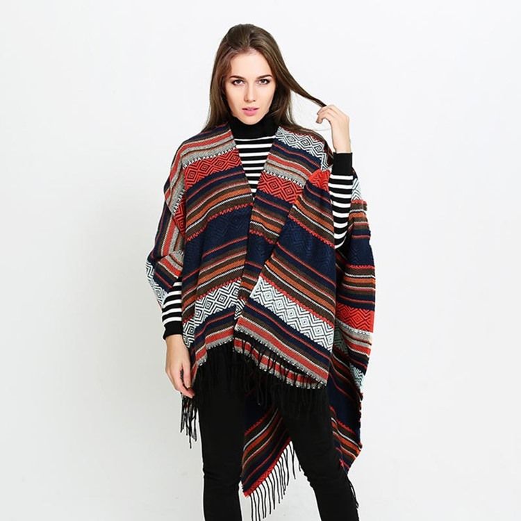Sjal Tofs Stripe Scarves