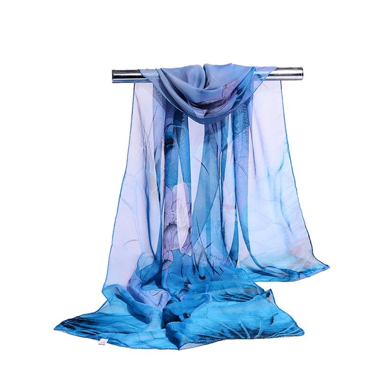 Sommartryck Chiffongscarf