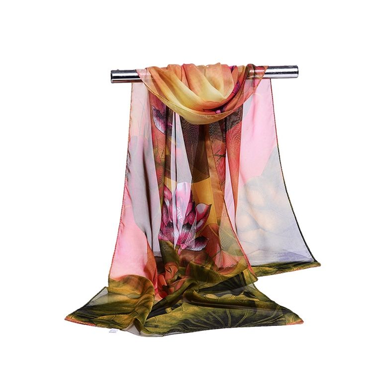 Sommartryck Chiffongscarf