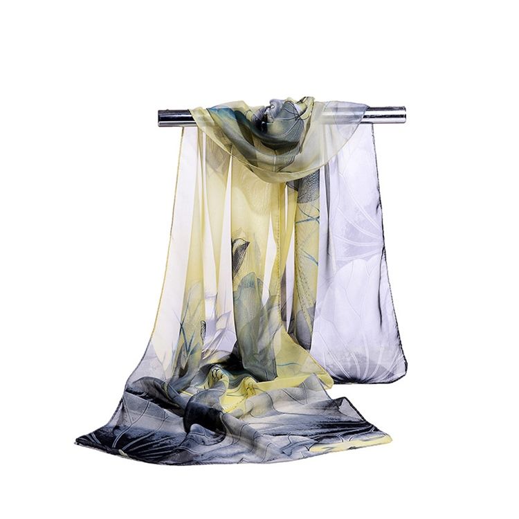 Sommartryck Chiffongscarf