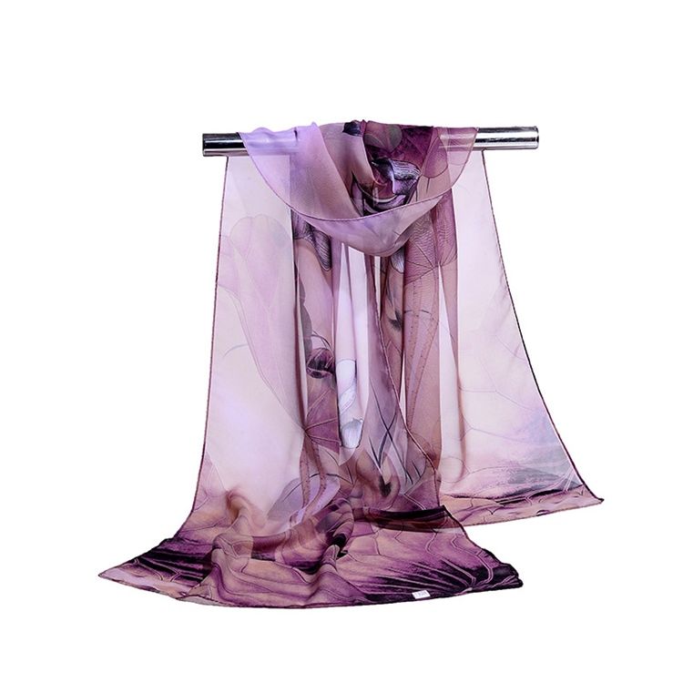 Sommartryck Chiffongscarf