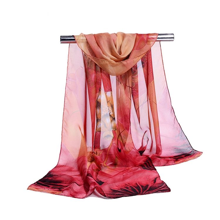 Sommartryck Chiffongscarf