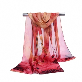 Sommartryck Chiffongscarf