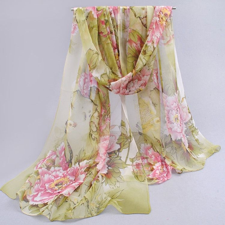 Sun Block Light Long Chiffong Scarf