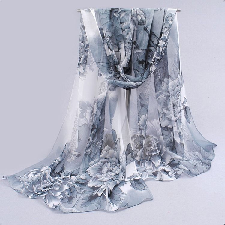 Sun Block Light Long Chiffong Scarf