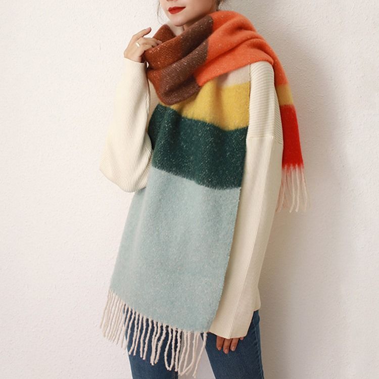 Tofs Ladylike Color Block Scarves