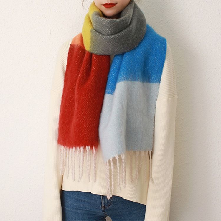 Tofs Ladylike Color Block Scarves