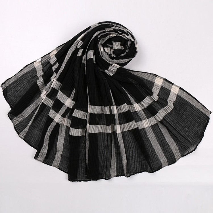 Voile Print Plädade Halsdukar