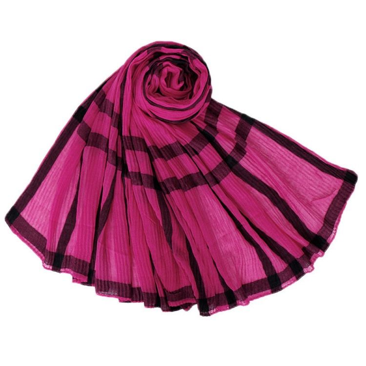 Voile Print Plädade Halsdukar
