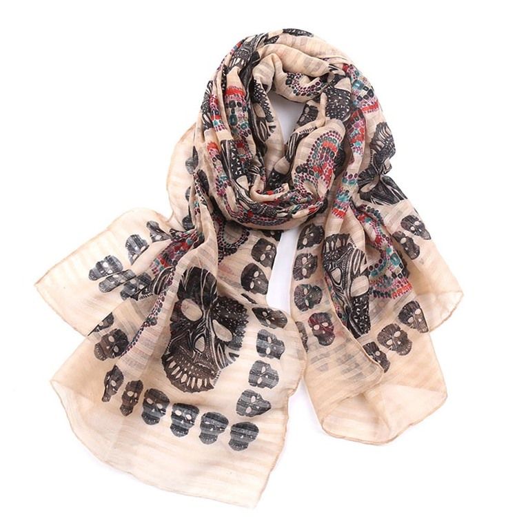 Voile Skull Scarves