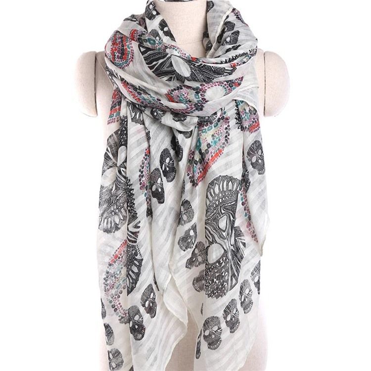 Voile Skull Scarves