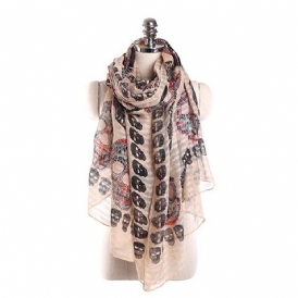 Voile Skull Scarves