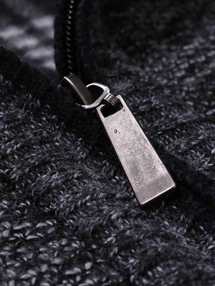 Dragkedja Standard Lapel Slim Vintertröja