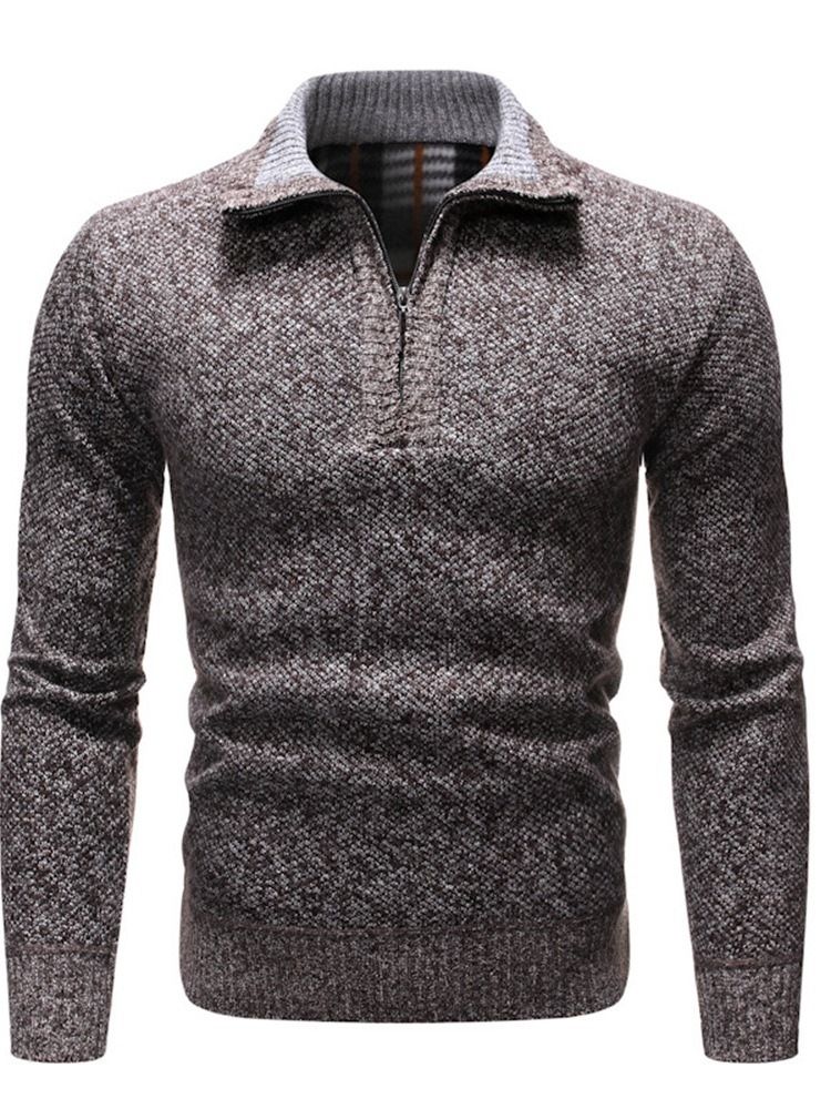 Dragkedja Standard Lapel Slim Vintertröja