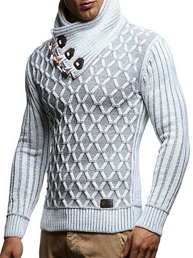 Geometrisk Turtleneck Standard England Herrväder