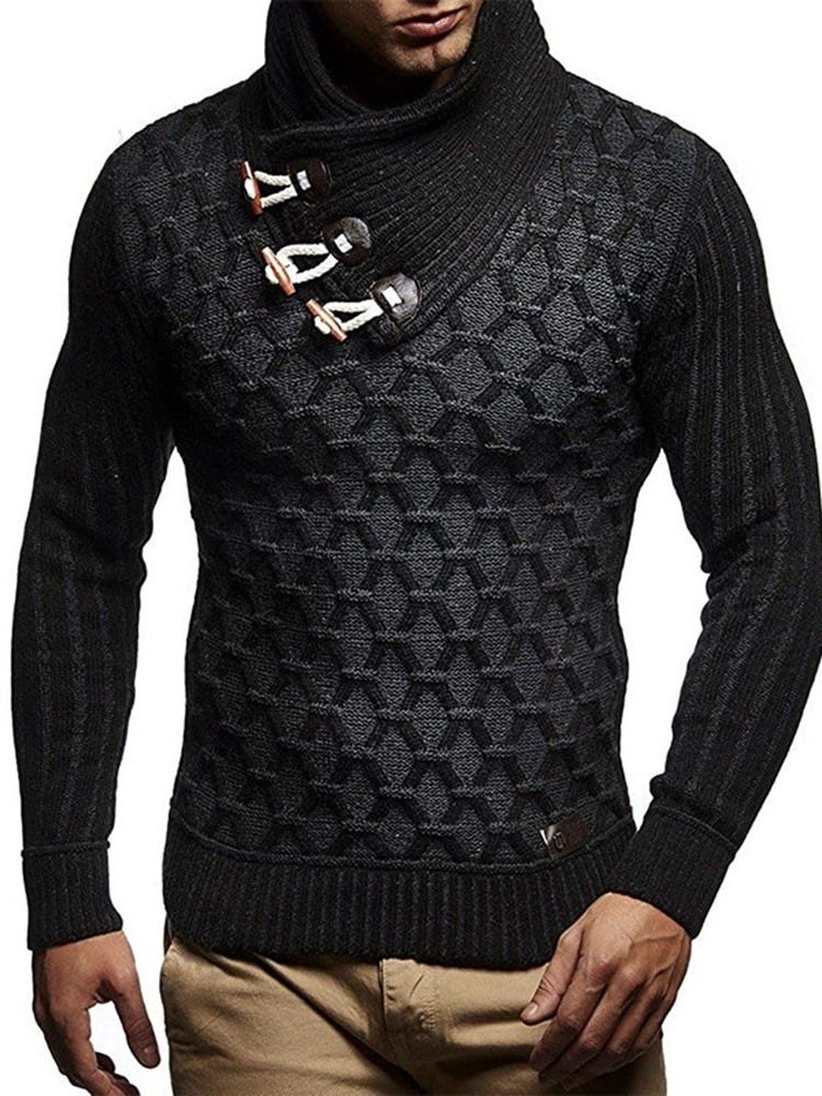 Geometrisk Turtleneck Standard England Herrväder