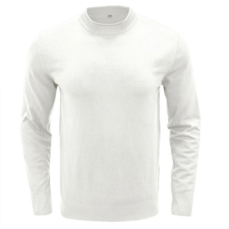 Rundhals Standard Vanlig Vinter Rak Tröja