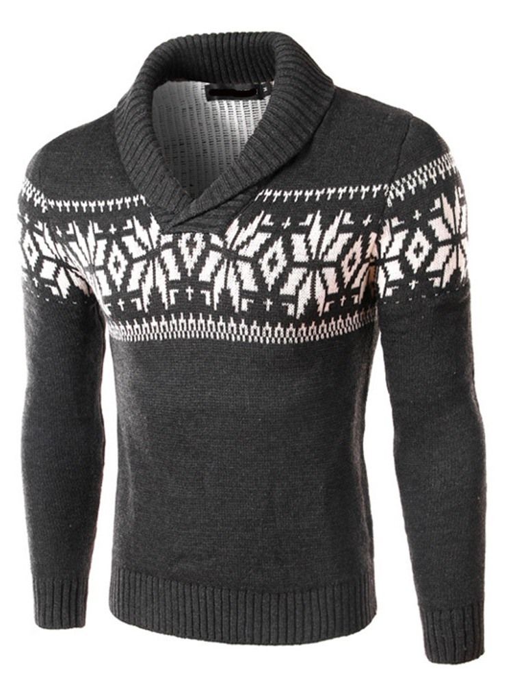 Standard Geometrisk Casual Vintertröja