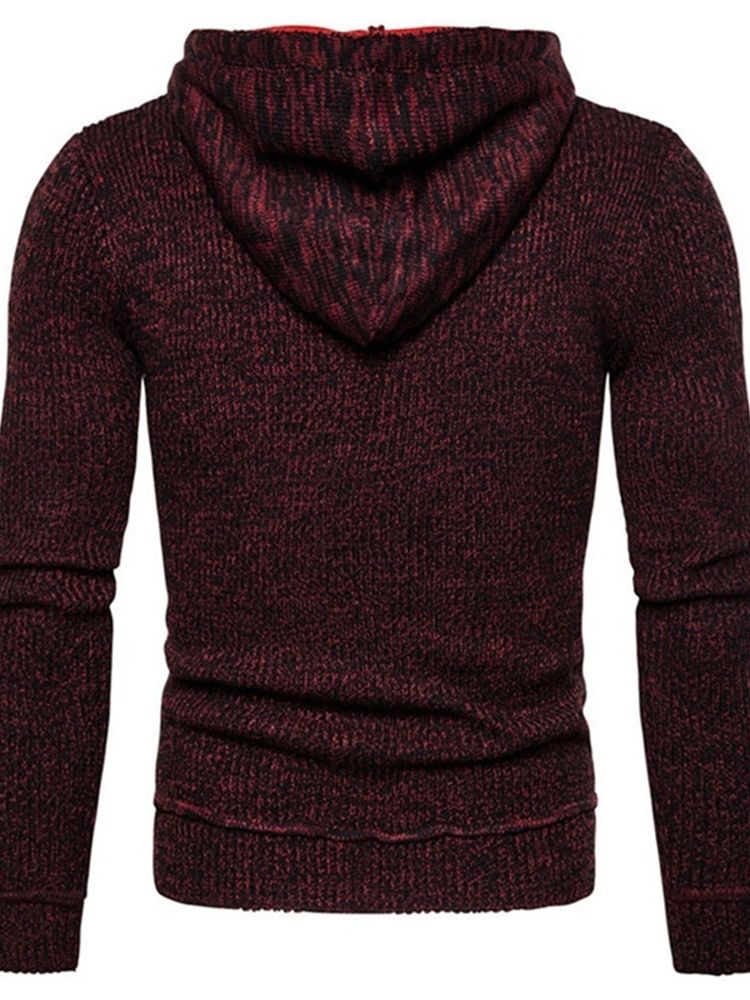 Standard Hooded Pocket Fall Casual Tröja