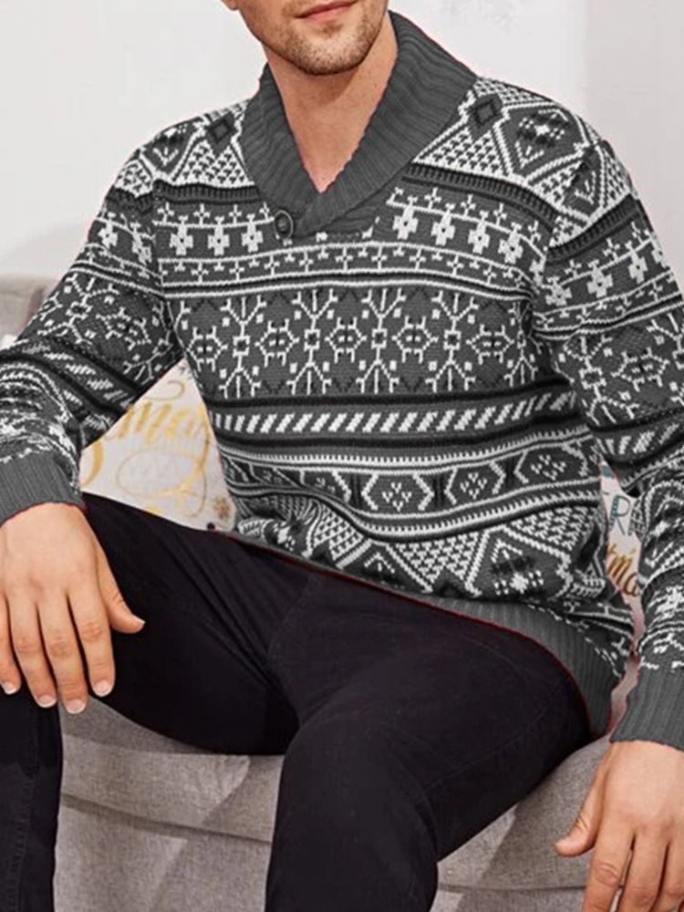 Standard Lapel Winter European Sweater