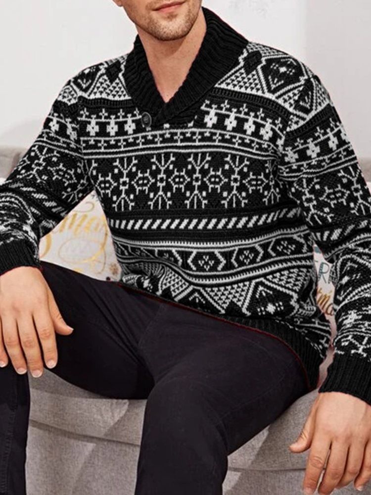Standard Lapel Winter European Sweater