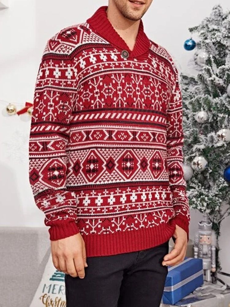 Standard Lapel Winter European Sweater