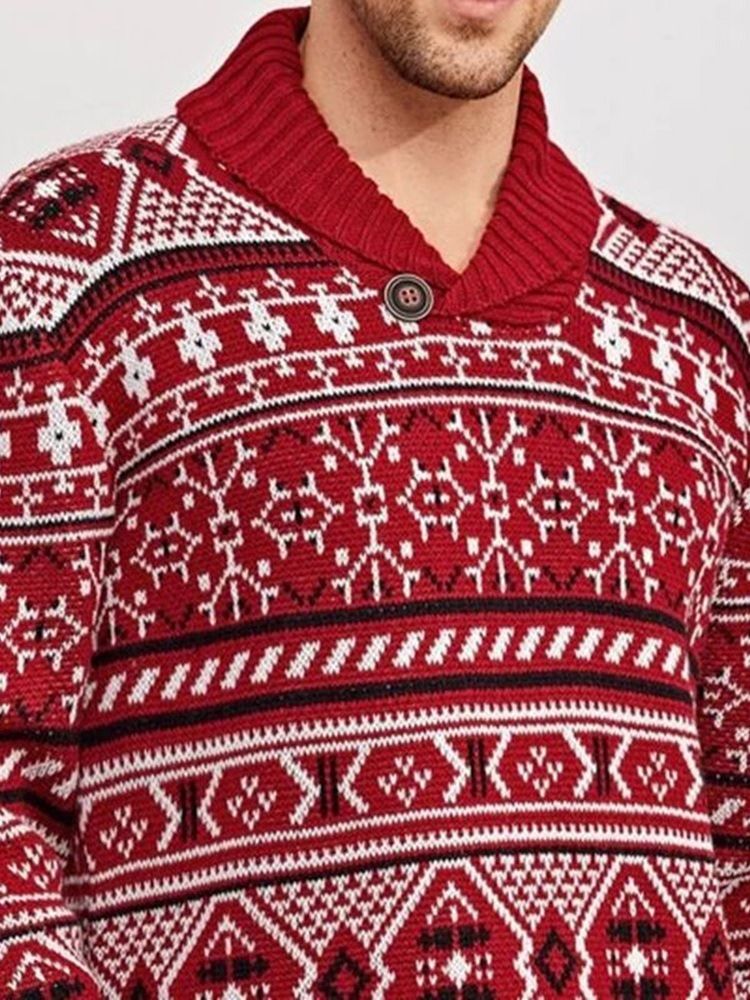 Standard Lapel Winter European Sweater