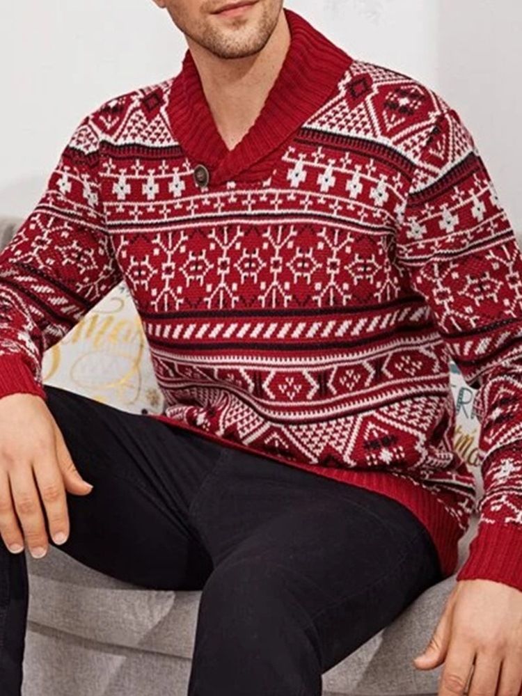 Standard Lapel Winter European Sweater
