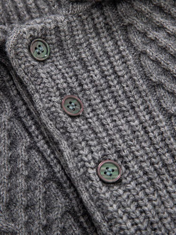 Standard Vanlig Polohals Slimmad Europeisk Tröja