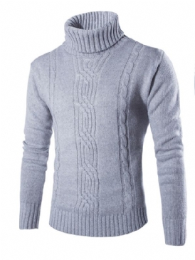 Vanlig Turtleneck Varm Herrtröja