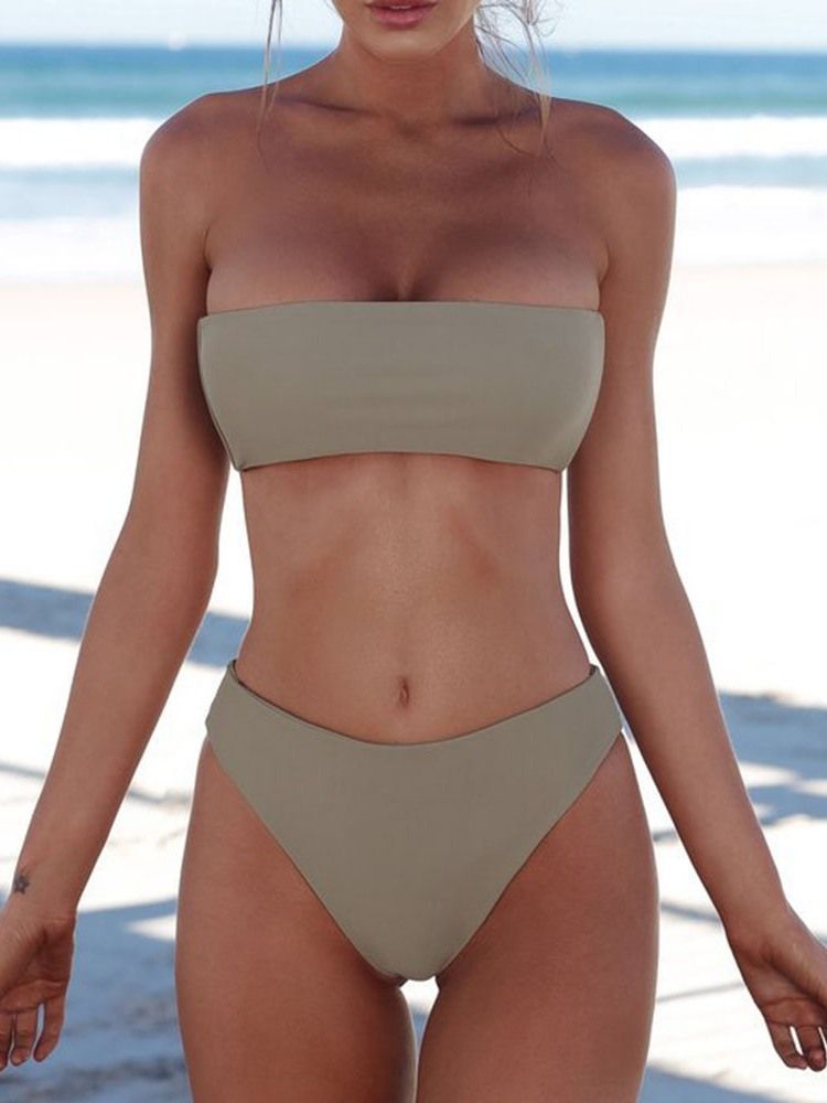 Bikiniset Sexiga Vanliga Badkläder För Kvinnor
