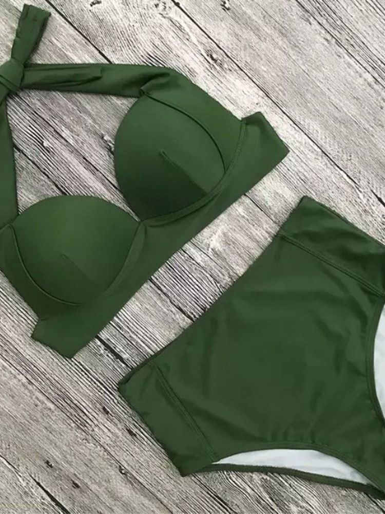 Bikiniset Västerländska Badkläder Med Snörning För Kvinnor